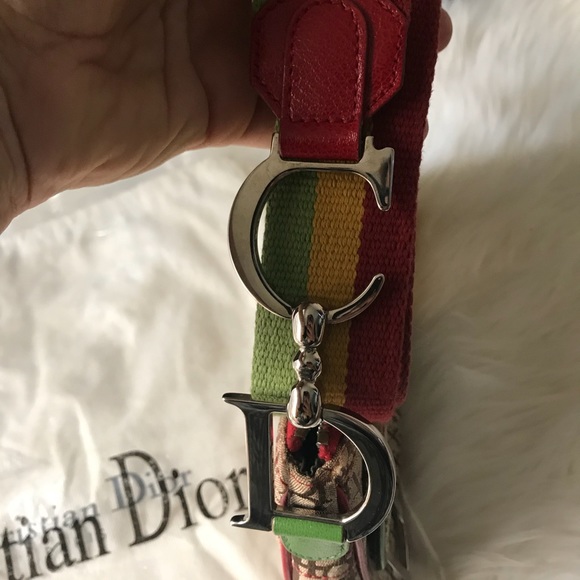 Christian Dior saddle Rasta Bag - Picture 3 of 8